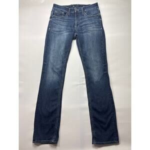 BKE Denim Buckle Men's Jake Straight Leg Blue Denim Jeans - Size 31x34